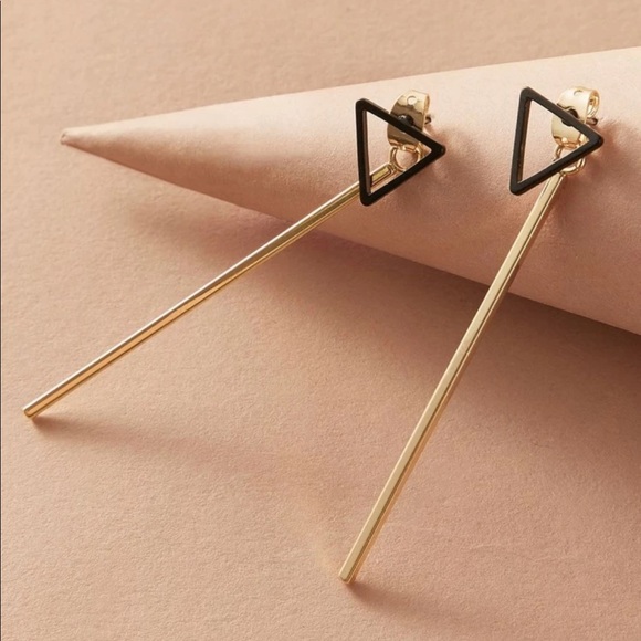 Jewelry - • Brooke • Open Triangle Bar Drop Earrings